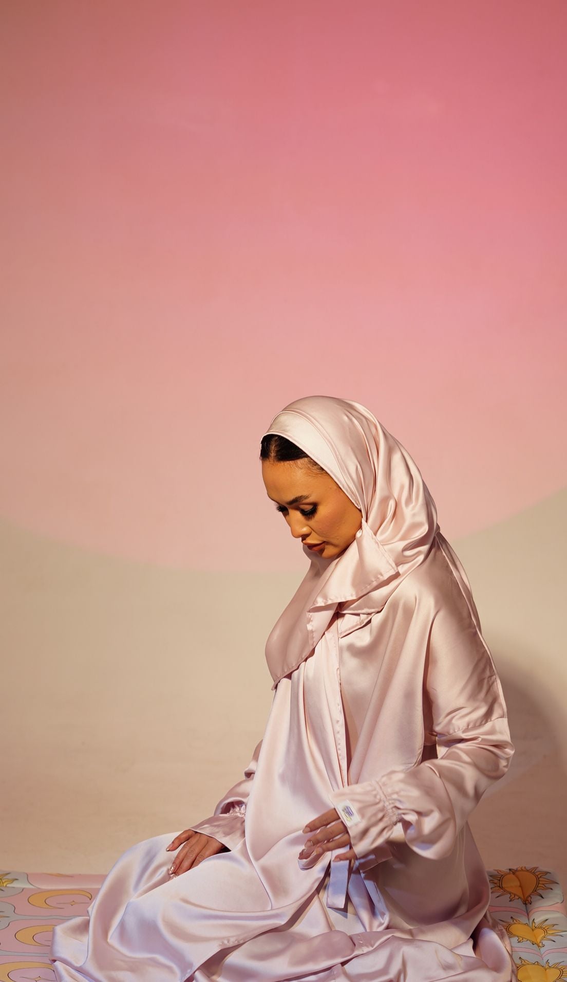 Pink Prayer Veil - جلال وردي